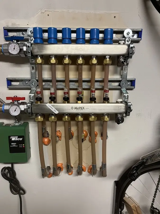 Plumber performing Gas Leak Detection at a residential property in Cherry Hill